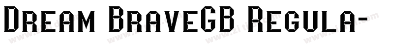 Dream BraveGB Regula字体转换